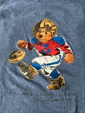 Polo by Ralph Lauren Heather Navy Tee with Yellow Logo
